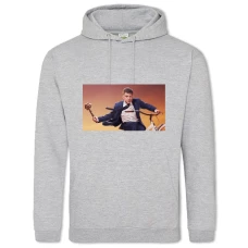 Hoodie with Print Servants Of The People The Main Character - 2XL grey