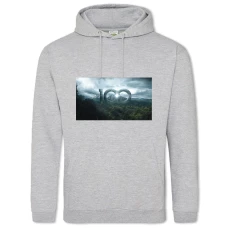 Hoodie with Print The 100 Logo - 2XL grey