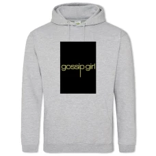 Hoodie with Print Gossip Girl Logo - 2XL grey