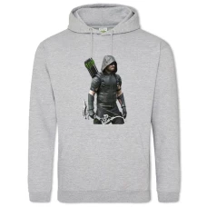 Hoodie with Print Arrow Hero - 2XL grey