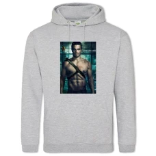 Hoodie with Print Arrow Hero Theme Print - 2XL grey