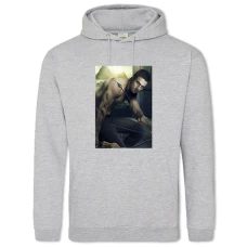 Hoodie with Print Arrow Strong Hero - 2XL grey