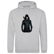 Hoodie with Print Arrow Print Main Hero Theme - 2XL grey