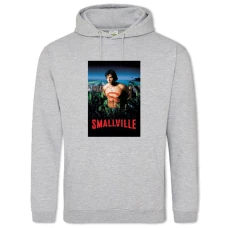 Hoodie with Print Smallville Theme - 2XL grey