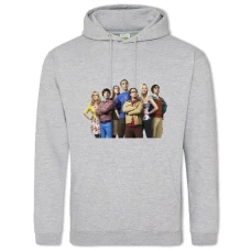 Hoodie with Print The Big Bang Theory Heroes - 2XL grey