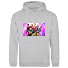 Hoodie with Print The Big Bang Theory Main Heroes - 2XL grey