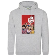 Hoodie with Print The Big Bang Theory Main Characters - 2XL grey