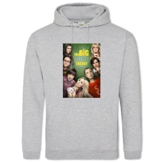 Hoodie with Print The Big Bang Theory Main Heroes Print - 2XL grey