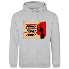 Hoodie with Print The Big Bang Theory Knock Knock Knock Penny - 2XL grey