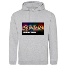 Hoodie with Print The Big Bang Theory Heroes Theme Print - 2XL grey
