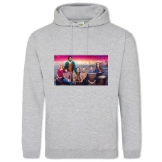 Hoodie with Print The Big Bang Theory Thematic Print - 2XL grey