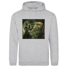 Hoodie with Print Titans Cute Hero - 2XL grey