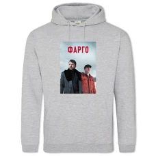 Hoodie with Print Fargo Theme - 2XL grey