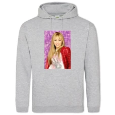 Hoodie with Print Hannah Montana Hero Girl Print - 2XL grey