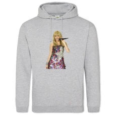 Hoodie with Print Hannah Montana Singing Girl - 2XL grey