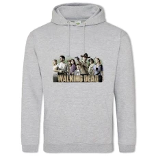 Hoodie with Print The Walking Dead Logo Heroes - 2XL grey