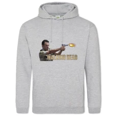 Hoodie with Print The Walking Dead Rick - 2XL grey