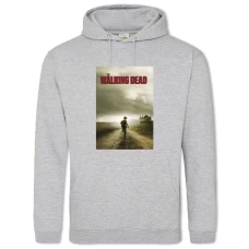 Hoodie with Print The Walking Dead Print - 2XL grey