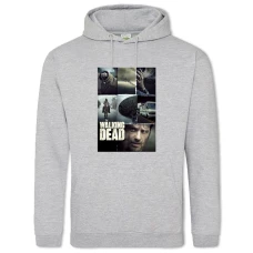 Hoodie with Print The Walking Dead Thematical Print - 2XL grey
