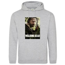 Hoodie with Print The Walking Dead Rick Grimes Print Hero - 2XL grey