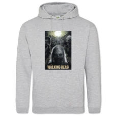 Hoodie with Print The Walking Dead Zombies Print - 2XL grey