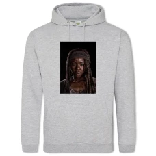 Hoodie with Print The Walking Dead Michonne Hawthorne Hero - 2XL grey