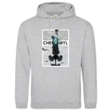 Hoodie with Print Chernobyl Art Print - 2XL grey