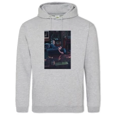 Hoodie with Print Sherlock Doctor John Watson - 2XL grey