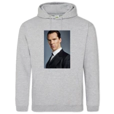 Hoodie with Print Sherlock Holmes Main Hero - 2XL grey