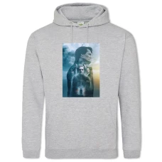 Hoodie with Print Sherlock Heroes Theme - 2XL grey