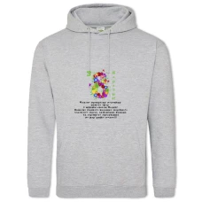 Hoodie with Print On The 8Th Of March! Verse - 2XL grey