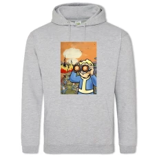 Hoodie with Print Fallout Art Edition - 2XL grey