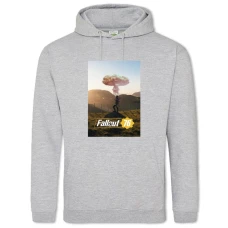 Hoodie with Print Fallout Universe 76 - 2XL grey