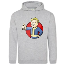 Hoodie with Print Fallout Main Hero - 2XL grey