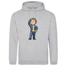 Hoodie with Print Fallout Hero - 2XL grey