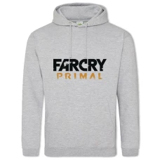 Hoodie with Print Far Cry Primal Logo - 2XL grey