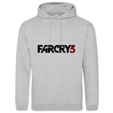 Hoodie with Print Far Cry 3 Logo - 2XL grey