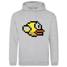 Hoodie with Print Flappy Bird Yellow Bird - 2XL grey