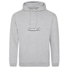 Hoodie with Print Flappy Bird Logo - 2XL grey
