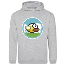 Hoodie with Print Flappy Bird Circle Print - 2XL grey