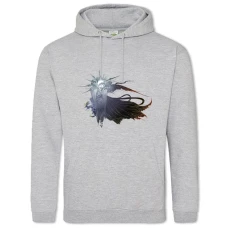 Hoodie with Print Final Fantasy Hero Print - 2XL grey
