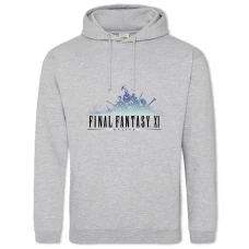 Hoodie with Print Final Fantasy Online Logo - 2XL grey