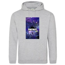 Hoodie with Print Fortnite Print - 2XL grey