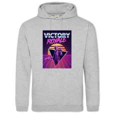 Hoodie with Print Fortnite Royal Print - 2XL grey