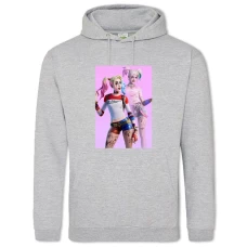 Hoodie with Print Fortnite Harley Quinn - 2XL grey