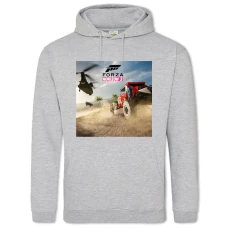 Hoodie with Print Forza Horizon Theme - 2XL grey