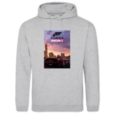 Hoodie with Print Forza Horizon Sunset Car - 2XL grey