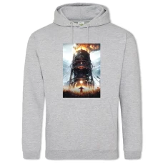 Hoodie with Print Frostpunk Print - 2XL grey