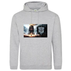 Hoodie with Print Frostpunk Theme Logo - 2XL grey