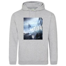 Hoodie with Print Frostpunk Theme - 2XL grey